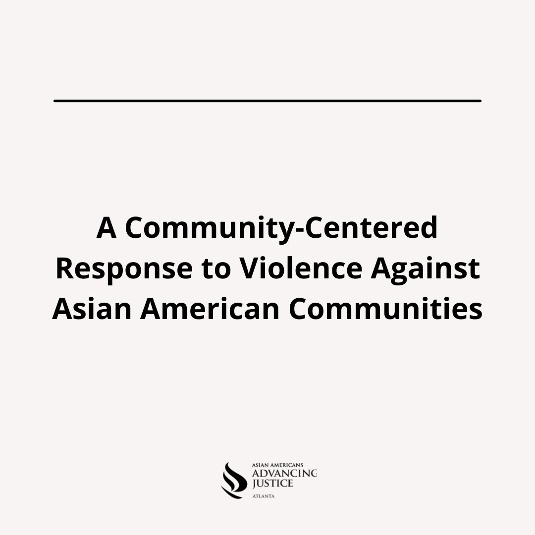 On March 16, eight people were killed at three different spas in Georgia including six Asian women. We condemn misogyny, systemic violence, and white supremacy against our communities in all of its forms. Read our full statement at the link bit.ly/aaajcommunitys…