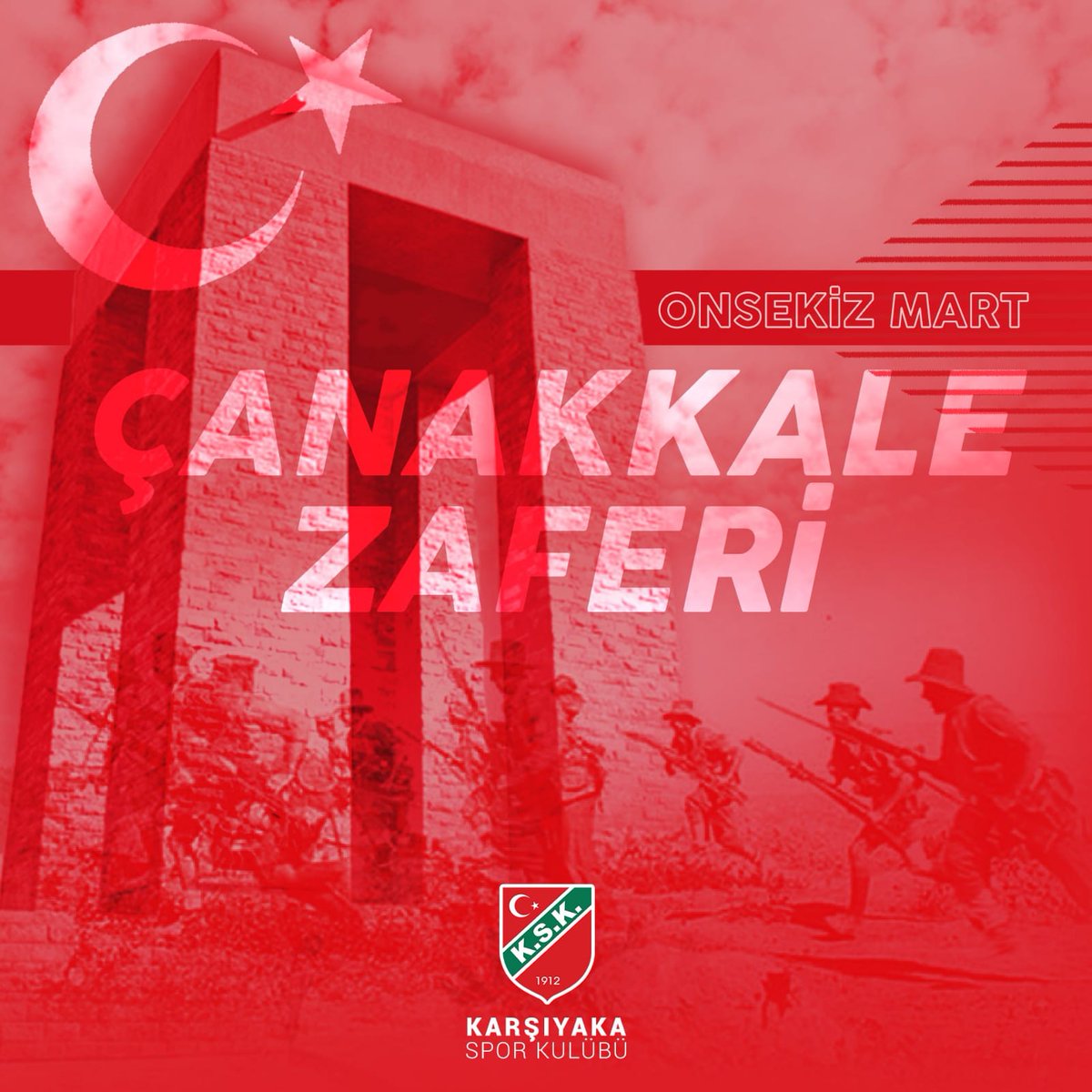 🇹🇷 Bağımsızlığa verdiğimiz büyük önemin bir göstergesi olan Çanakkale Zaferi'nin 106. yılı kutlu olsun! 

Bu önemli günde, Gazi Mustafa Kemal Atatürk'ü ve vatanımız için canını feda etmiş tüm şehitlerimizi rahmetle ve saygıyla anıyoruz.