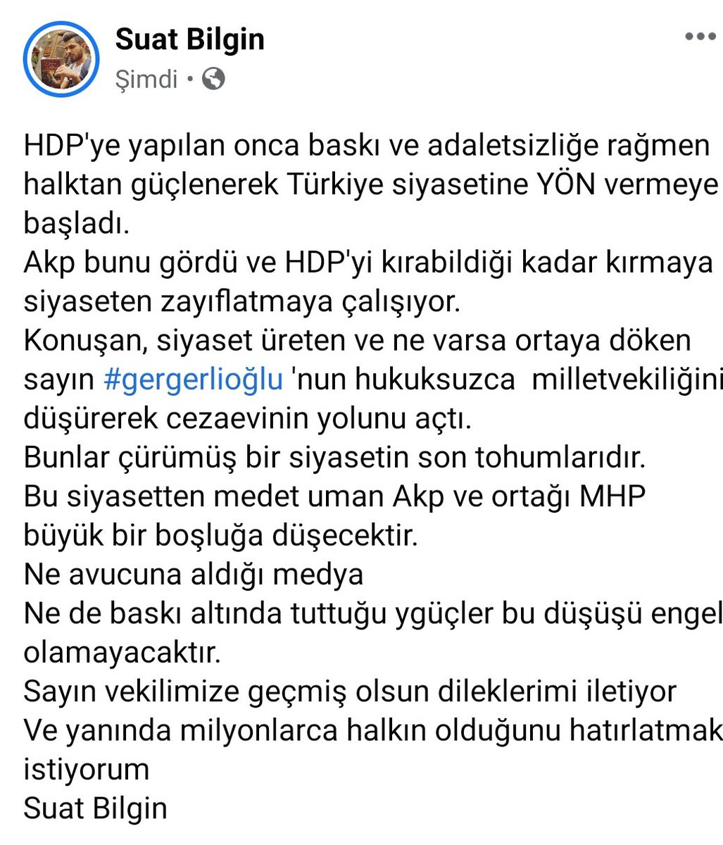 #GergerlioğluYalnızDeğildir