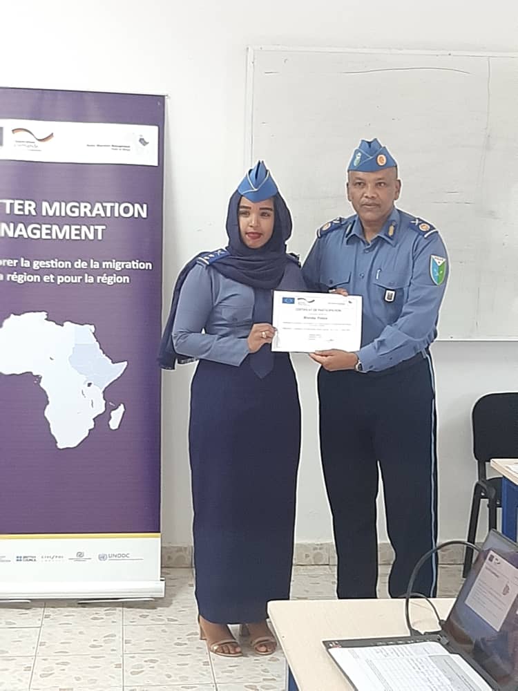 NgapaTheophile's tweet photo. Very happy to have conducted Two Training of trainers on Detection, identification and assistance to the victims of human trafficking in migration context_Djibouti
14-15 March: Académie de Police #APIFA
16-17 March: #EI3PJ
#BMM
@IOM_DJIBOUTI 
@UNDjibouti
@Abdalla09300031 https://t.co/GXu8sYFsXr