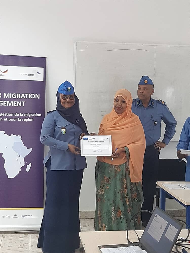 NgapaTheophile's tweet photo. Very happy to have conducted Two Training of trainers on Detection, identification and assistance to the victims of human trafficking in migration context_Djibouti
14-15 March: Académie de Police #APIFA
16-17 March: #EI3PJ
#BMM
@IOM_DJIBOUTI 
@UNDjibouti
@Abdalla09300031 https://t.co/GXu8sYFsXr
