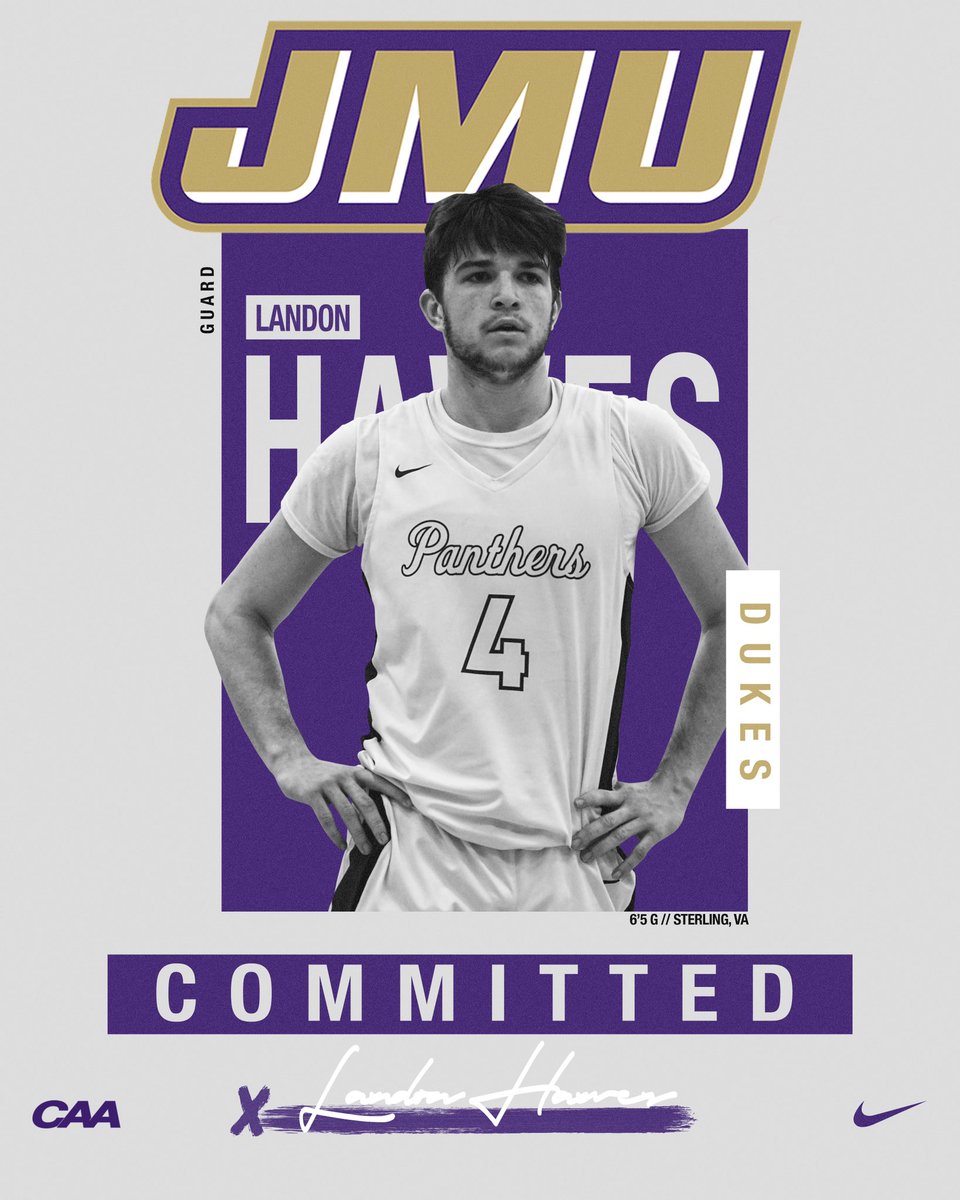 I am extremely excited to announce I will be continuing my basketball career at James Madison University as a preferred walk-on. I want to thank everyone who helped me in the process and God above all. #Godukes 💜💛