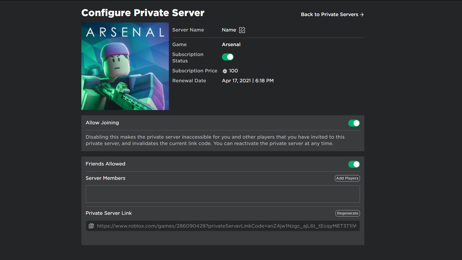 Bloxy News On Twitter The Roblox Private Server Configuration Page Has Received A Makeover - roblox private server configuration how to get private servers on roblox Bloxy News On Twitter The Roblox Private Server Configuration Page Has Received A Makeover - how to get private servers on roblox