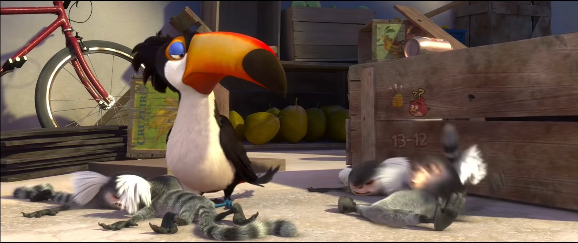 Angry Birds Facts Fact 472 Red Appeared In The Superbowl Trailer For Rio As A Cameo Written Under Him Is 13 12 Which Was The Location Of An Hidden