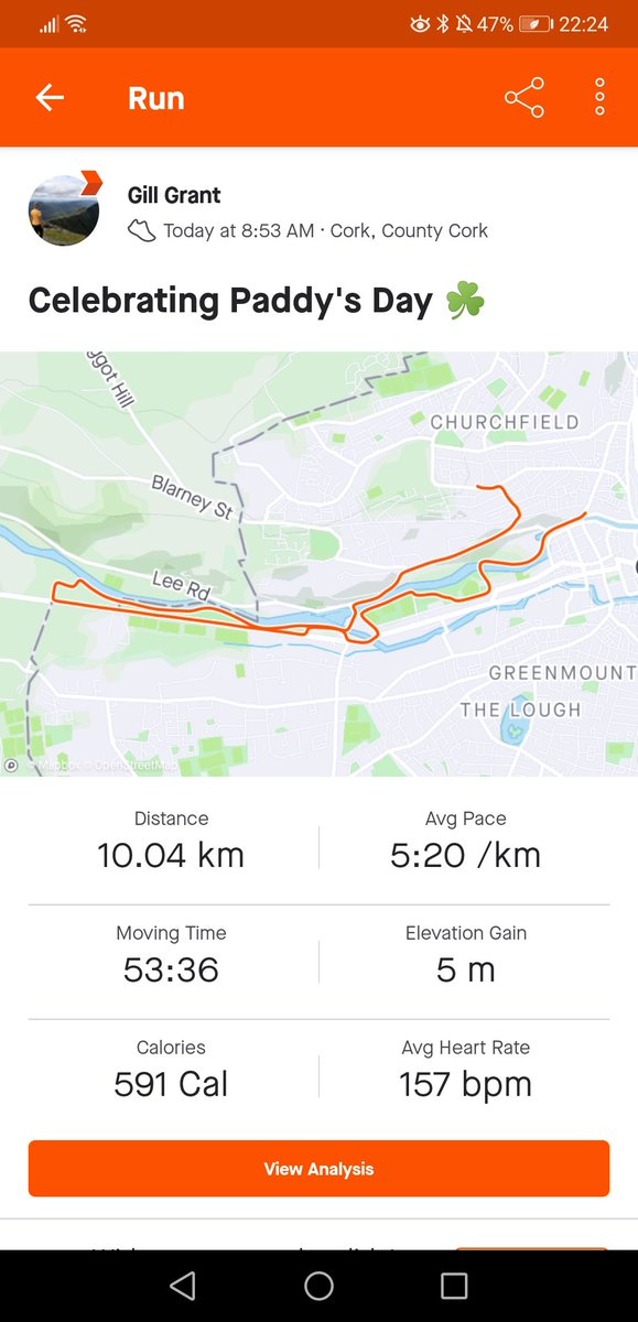 BilliamWaz's tweet photo. Run like you have a pint and they're about to take it from you...

And so reader I did....

#10km #newpb #pb #running #Lockdown3 https://t.co/oPToC9eT1l