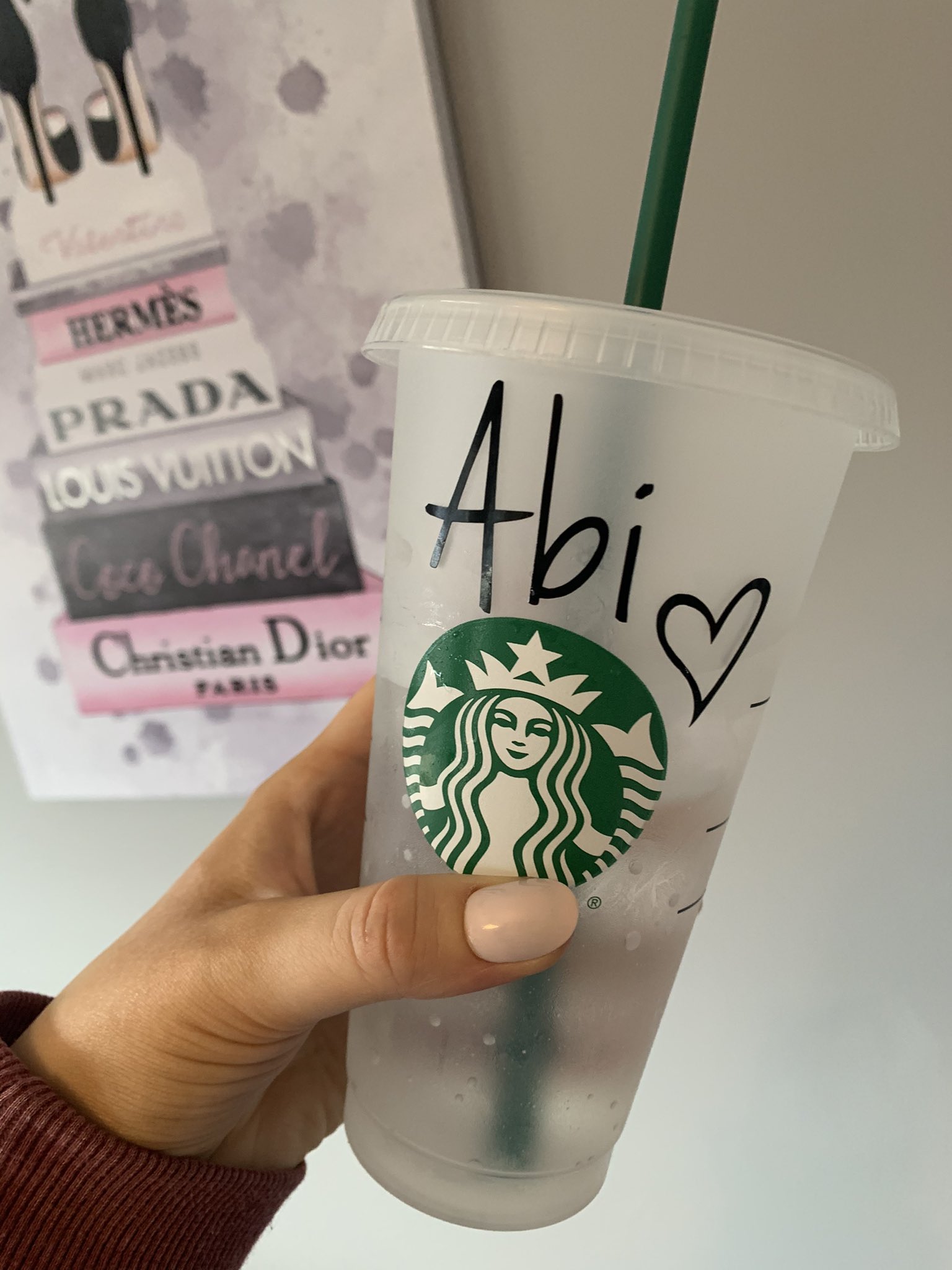 abs on X: so obsessed with my personalised starbucks cup from my