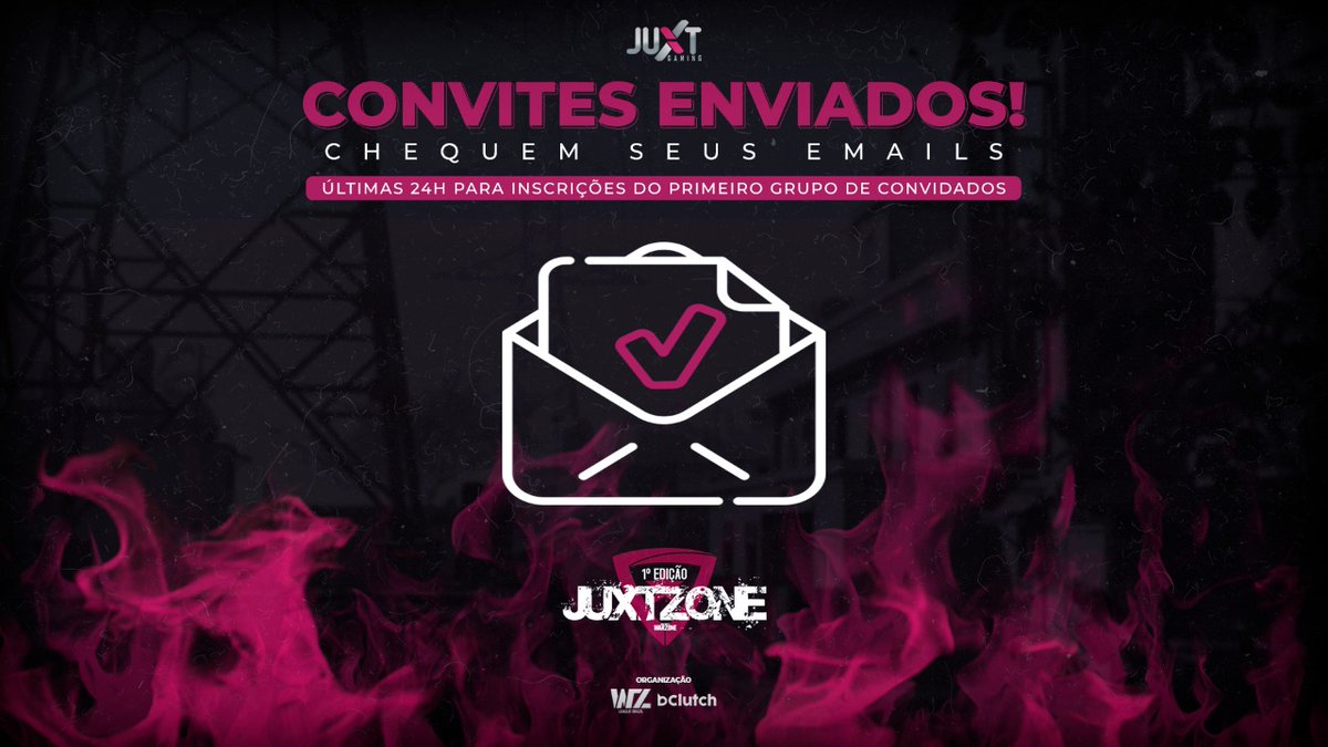 juxtgg's tweet photo. TÁ CHEGANDO!!!😱
Amanhã (18/03), ás 17h encerramos o prazo para inscrições do primeiro grupo de players.
Se seu squad foi convidado, não deixe pra última hora pra se inscrever!
Quem aí tá no hype pra esse primeira edição do #JUXTZONE?
NÓS ESTAMOOOSSS! 🔥
#JuxtGG #JuxtPlay🏆 https://t.co/QnK25Oc8lz