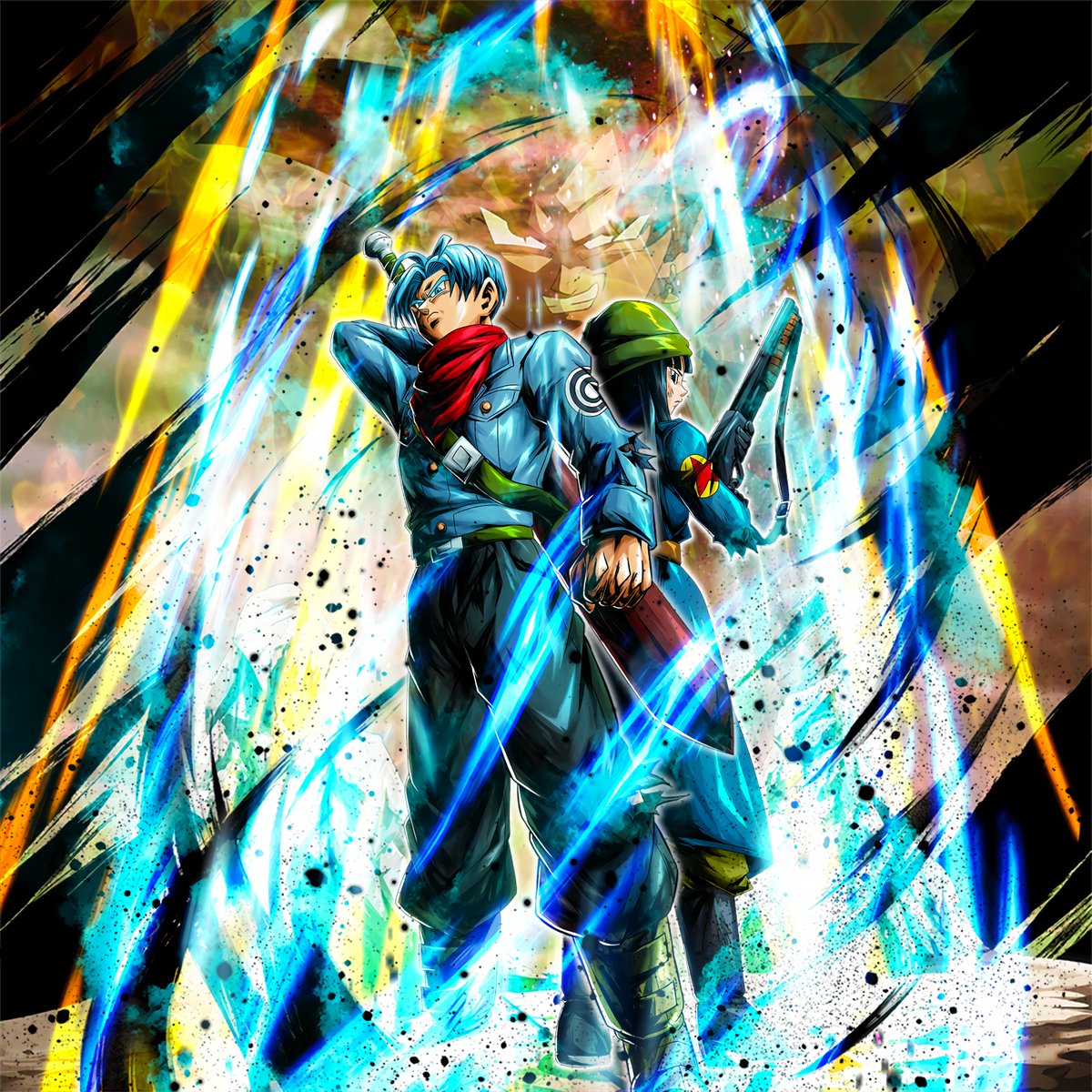TRUNKS AND MAI HD Artwork! #DBLegends Trunks: Mai (Assist