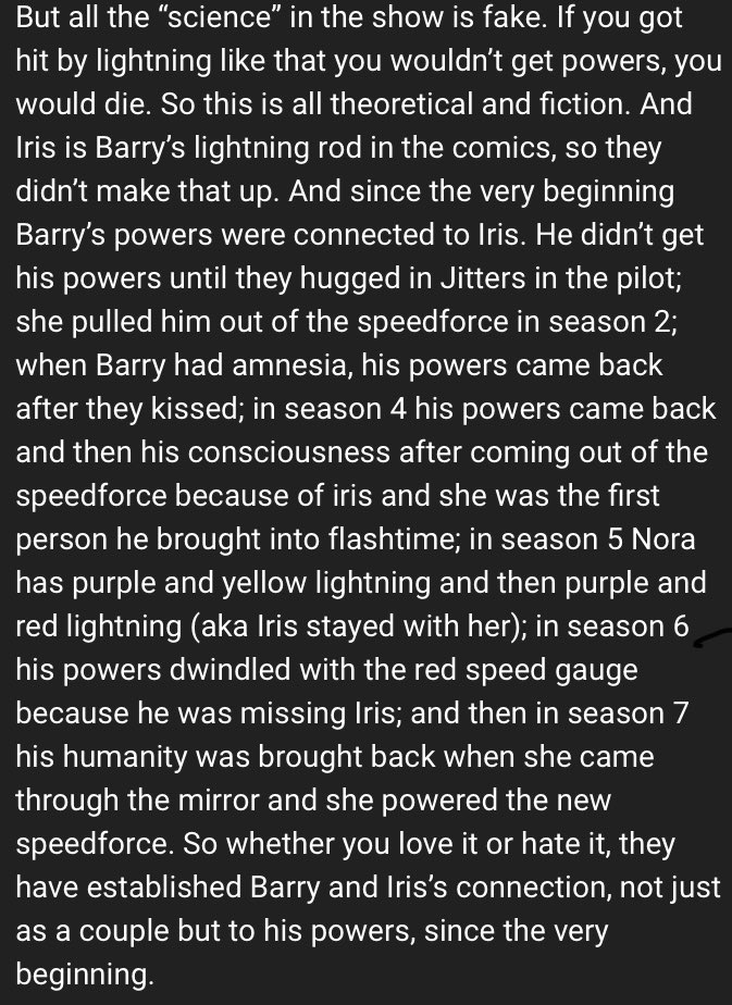 libush_26's tweet photo. When “fans” say that Iris powering the Speedforce doesn’t make “scientific” sense. #TheFlash #WestAllen #Lightingrod https://t.co/XSAtiMifPK
