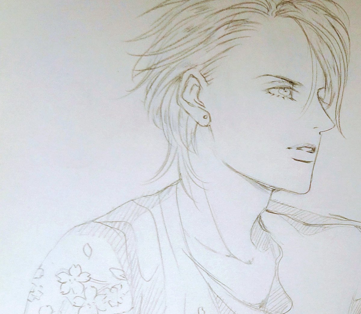 鉛筆描きもしたいな Rikaoのイラスト