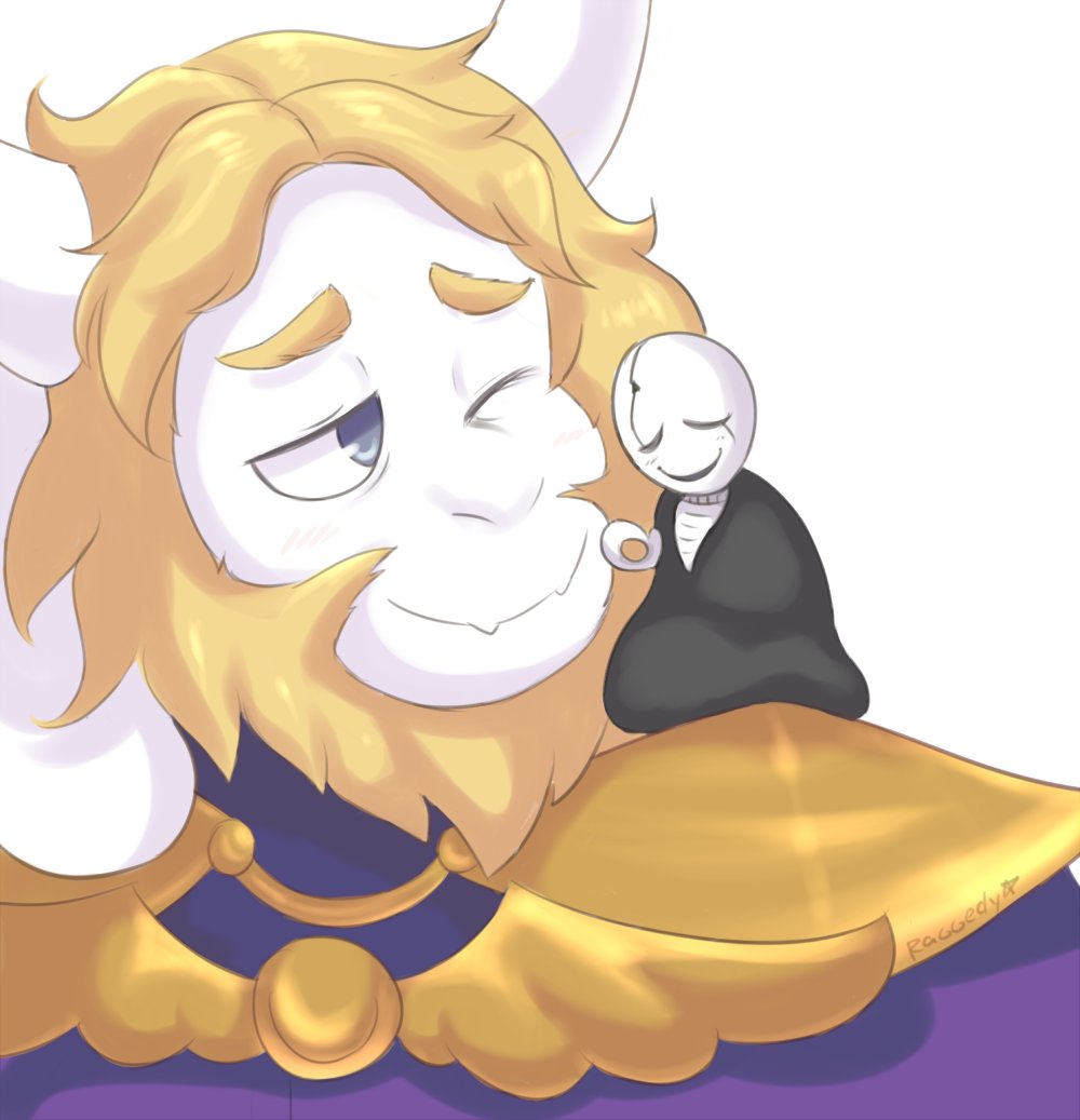 raggylicious's tweet photo. sadly I couldn't participate in the event bc of irl issues 😢 but I had to at least draw them some time soon #undertale #kingdings https://t.co/STiUkDnzO3