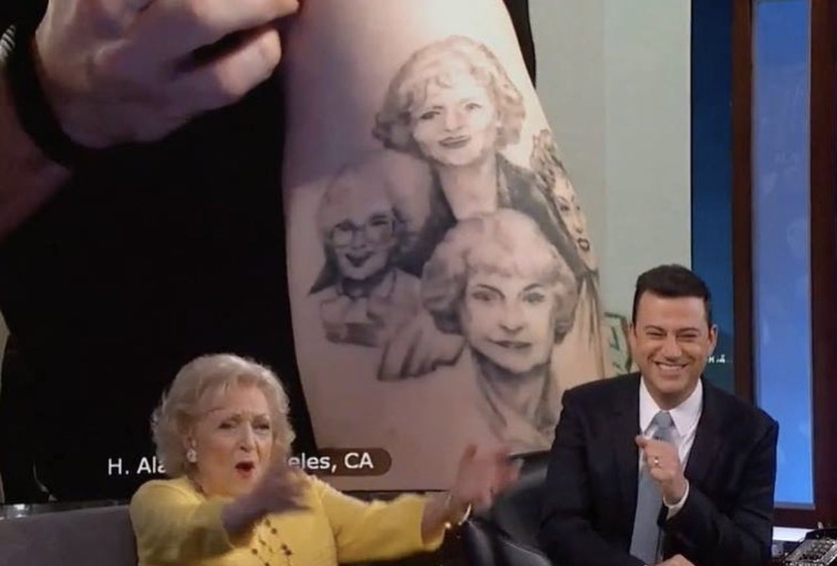 Betty White meets 9 people with Betty White tattoos  The Daily Dot