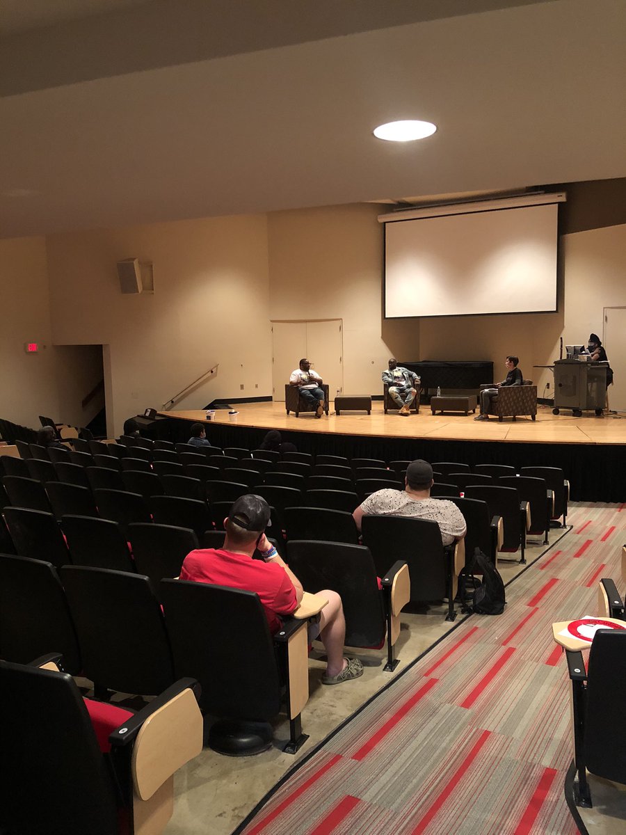 ISFFOtterbein's tweet photo. “Da Haven” was a great story of dealing with adversity and the audience here thought the same thing. Gary and Michael are excited to release this story and as they said, “Brookhaven is part of this project, not just the team”. #DaHaven #Football #ISFFO https://t.co/NxkMWX1R03