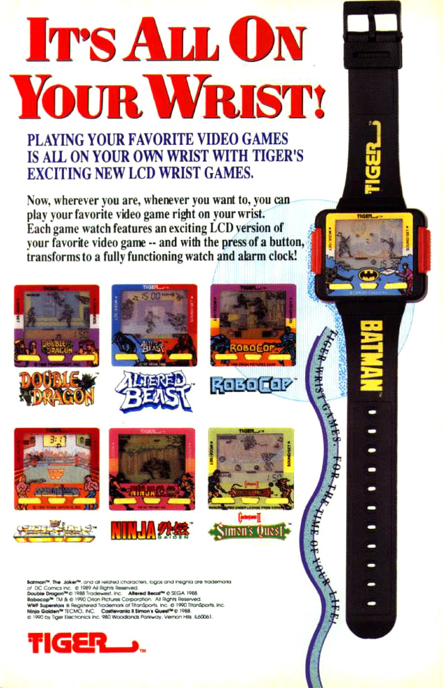 Tiger's LCD Handheld DOUBLE DRAGON Game (1988)