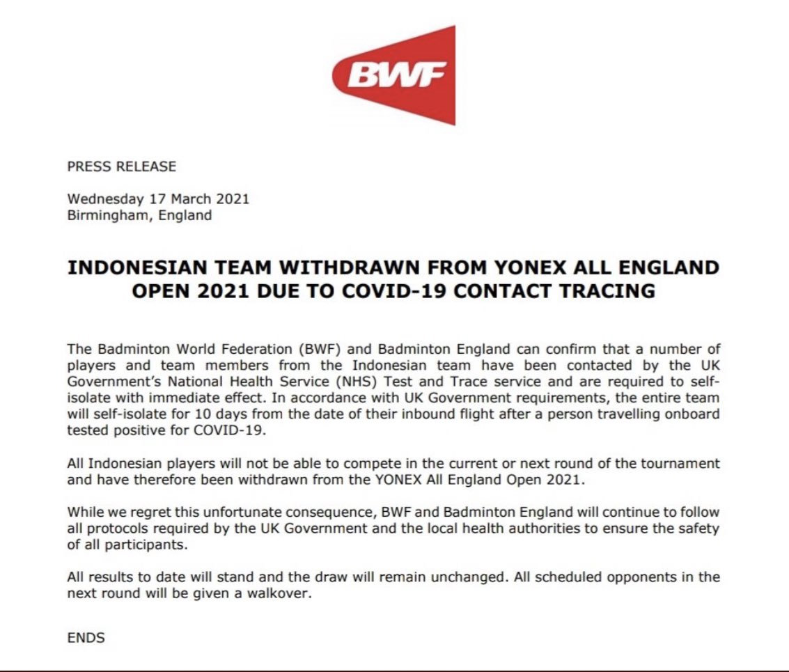 BadmintonTalk's tweet image. Press release from BWF

#YAE2021