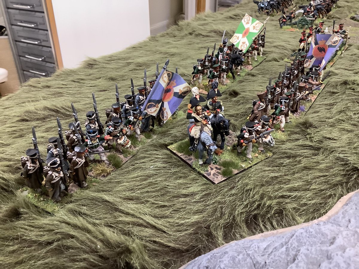 Oldwargamer's tweet photo. #Russian #Napoleonic #LineInfantry, the backbone of any Russian army. #wargaming #wargames #wargamer #frontrankminiatures https://t.co/07BJQRqGDy