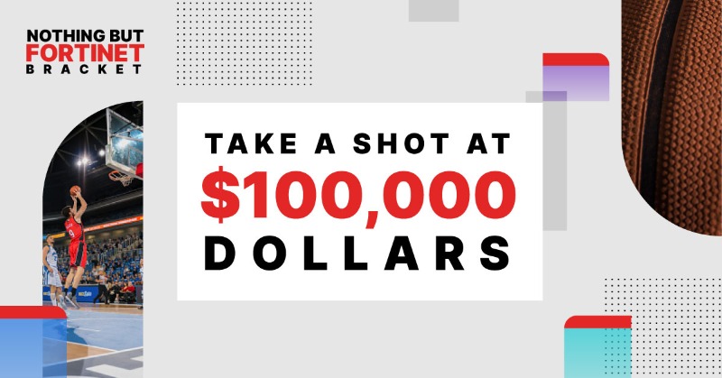 Fortinet's tweet photo. One lucky player with the best bracket is guaranteed to walk away with the $100,000. Complete your bracket now: https://t.co/DZk7kFebPy #NothingButFortinet
For complete rules go to: https://t.co/CyADCDrOXm https://t.co/oBBROK0ORI