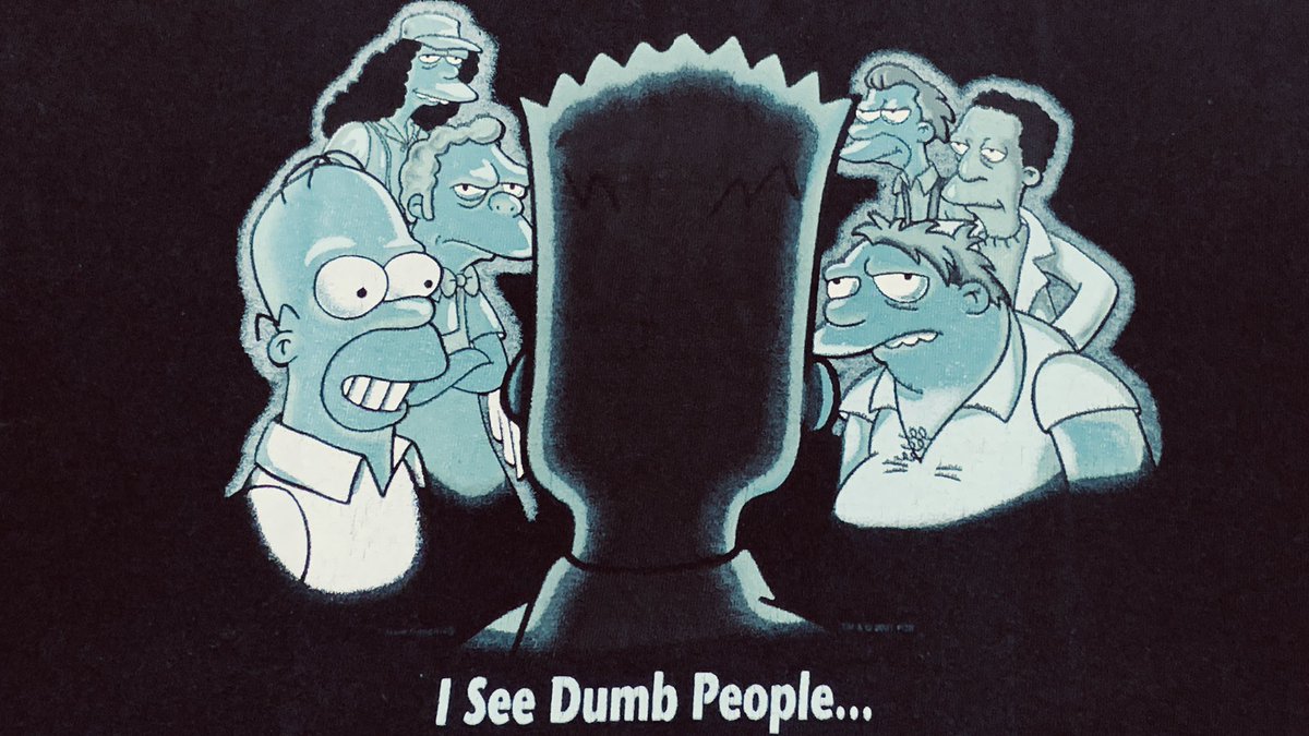 みなさん久しぶりです❗️Mナイトシャマラン大好きなので、シックスセンスのTシャツを買おうとしたんです😊それで結局買ったのがこのクールなTシャツです⚡️

「僕にはバカな人達が見えるんだ…」