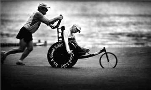 A inspiration in our sport of triathlon and throughout the world. Being a mum, it is inspiring to see the level of love Dick Hoyt had for his son, Rick.

"The best that has happened to me in my life has come from handling the worst that's happened to me in my life."  
~Dick Hoyt