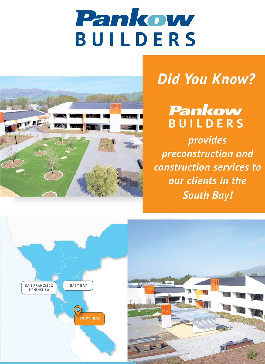pankowbuilders's tweet photo. Did you know?

We offer preconstruction and construction services to our clients in the South Bay region.

We are excited to partner with you on your next project.

#PankowBuilders https://t.co/d49MIWoOcW