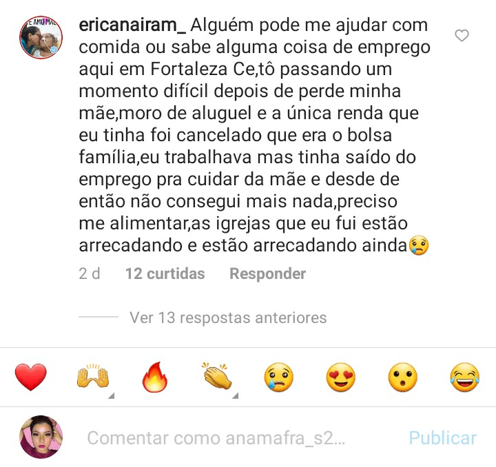 Mafra2Ana's tweet photo. @McDonalds_BR @CocaCola_Br vi esse comentário,não sei como ajudar mas estou ajudando compartilhando,ela mora em Fortaleza e está passando necessidades já enviei print,mensagem para a prefeitura de Fortaleza,me ajudem a divulgar Porfavor https://t.co/bAB0hajpqW https://t.co/3qRmjzmEx4 https://t.co/KV1JVc2aqn