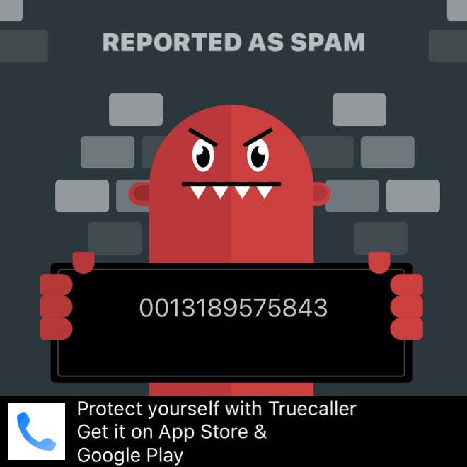 cbshockley's tweet image. Truecaller saved me from this spammer! Get protected now: truecaller.com #SpamShame #spam