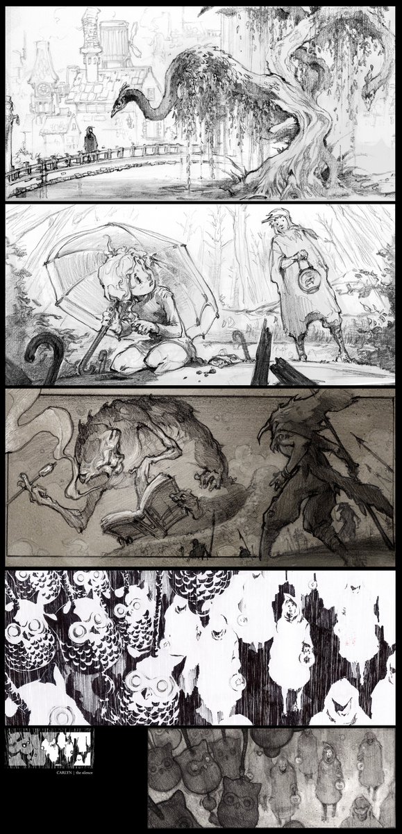 Centaur art trade with Andrew a while back. And some unfinished sketches..Last one was an old entry to a conceptart org challenge a century ago, won second place behind Sachin Teng's. Thinking of a nightmare creature that devours you when you are in love (Lavender= Love Ender) ?