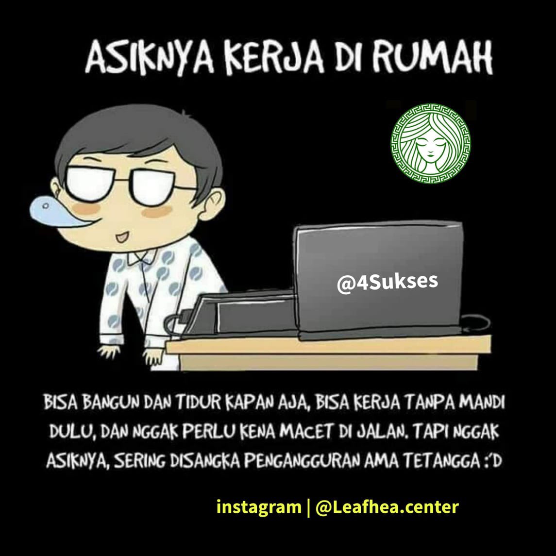 kak_echo's tweet photo. Asyiknya Kerja Dari Rumah https://t.co/8vUYqBToWo