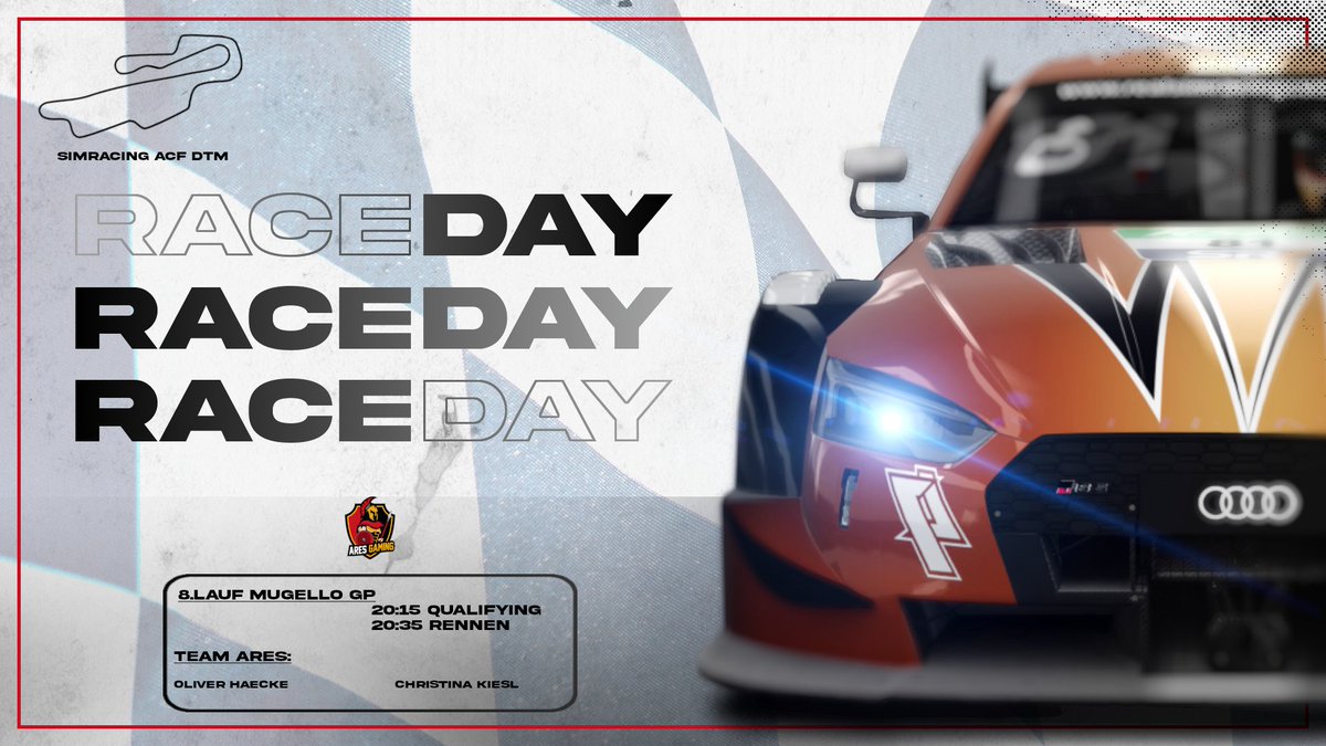 Das 8. Rennen der F3 Dallara Trophy findet in wenigen Stunden auf dem Mugello GP statt🏎️💭

<a href="/c_k__10/">c_k_10</a> und #einfachOli sind angeschnallt und die Motoren warm gelaufen🔥

⏰ 8.15pm
🎥 twitch.tv/acfriendsdisco…

#AhuAres ⚔️🛡️ #ACFriends 🛡️⚔️ #AresArmy