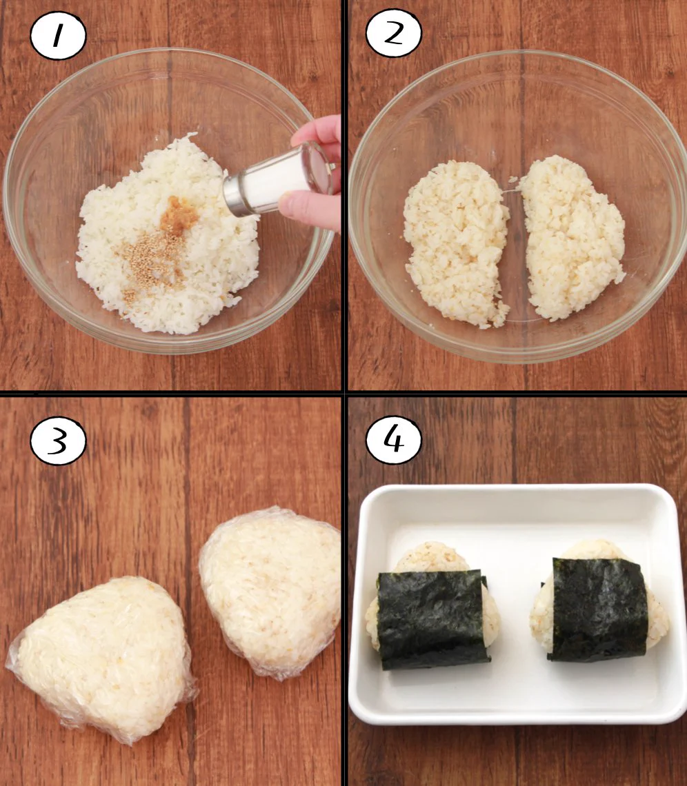 小腹が空いたときにも良さそう！味噌を使ったおむすびレシピ！