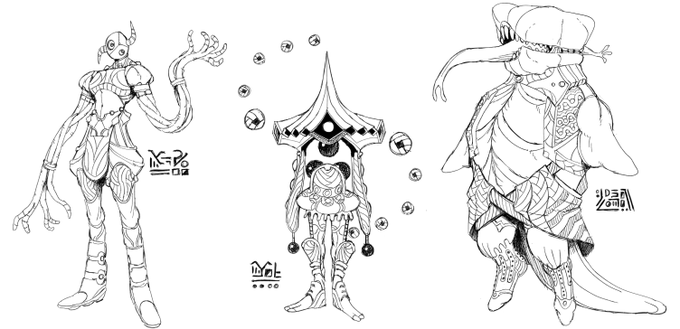 Some alien doods 