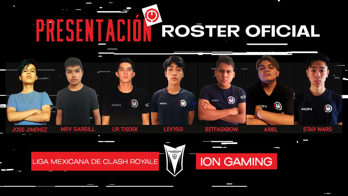 Ion Gaming (@iongaming_gg) on Twitter photo #ClashRoyale | ¡PRESENTACIÓN!
Con mucho orgullo les presentamos nuestro roster para esta nueva edición de la <a href="/LPE_es/">Liga Profesional de Esports</a>.
¡Vamos con todo y contra todos!
Staff:
Capitán: <a href="/HenrryLopezCR/">Henrry López</a>
Coach: <a href="/Neonxy98/">Miguel</a>
Analista: @TrainerBritos
Manager: @HellStorm_CR 
#ChargeOn 
#WeAreEsports #ClashRoyale | ¡PRESENTACIÓN!
Con mucho orgullo les presentamos nuestro roster para esta nueva edición de la <a href="/LPE_es/">Liga Profesional de Esports</a>.
¡Vamos con todo y contra todos!
Staff:
Capitán: <a href="/HenrryLopezCR/">Henrry López</a>
Coach: <a href="/Neonxy98/">Miguel</a>
Analista: @TrainerBritos
Manager: @HellStorm_CR 
#ChargeOn 
#WeAreEsports