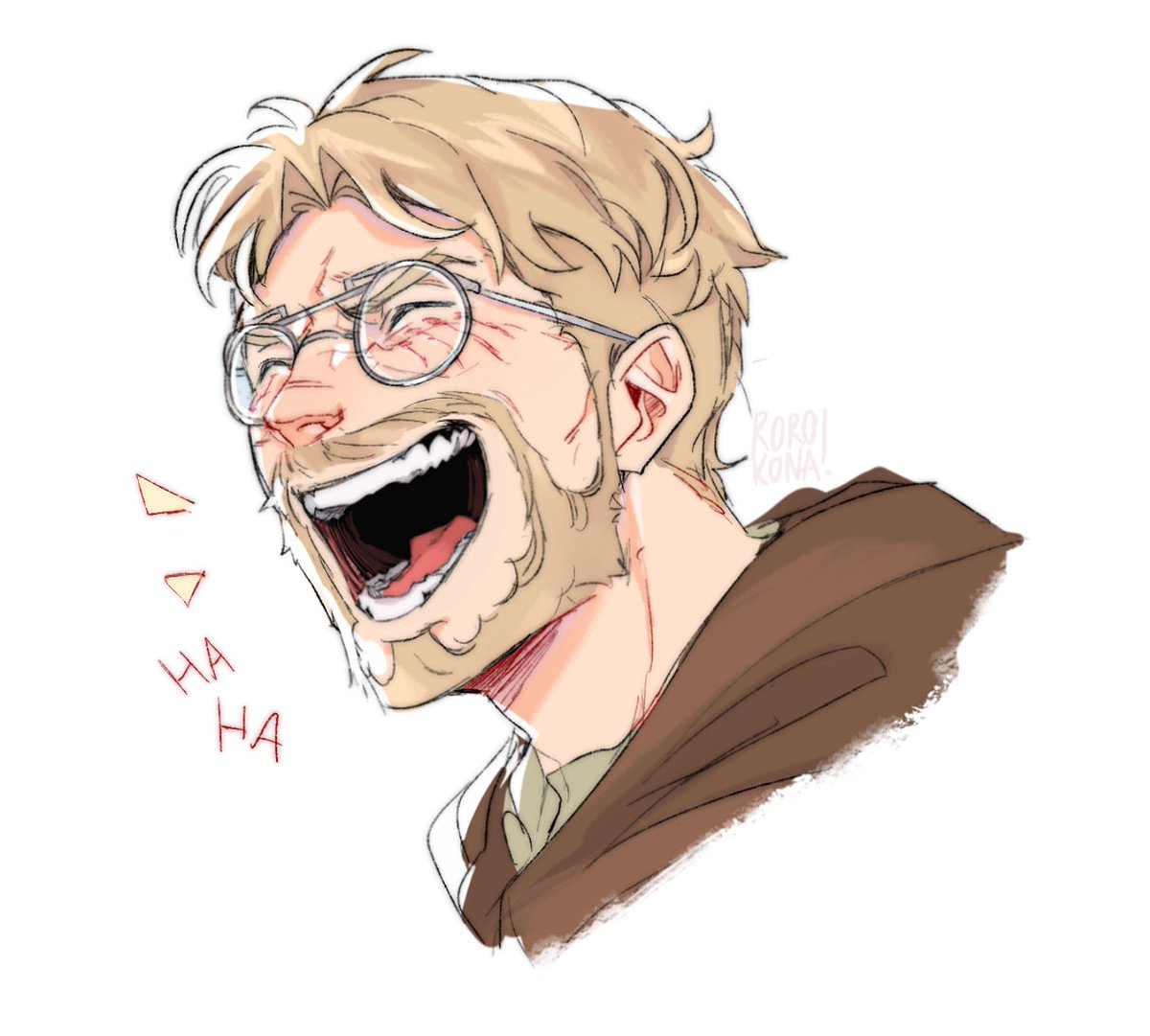 imagine if zeke had a really loud laugh- 