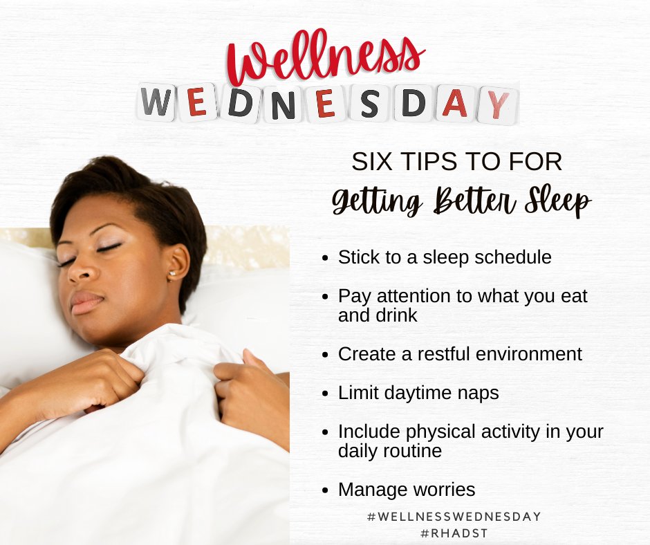 rockhilldst's tweet photo. National Sleep Awareness Week - World Sleep Day is Friday, March 19, 2021 and is an annual event, intended to be a celebration of sleep and a call to action on important issues related to sleep.
#WellnessWednesday #WorldSleepDay #RHADST https://t.co/KFckrpu2F4