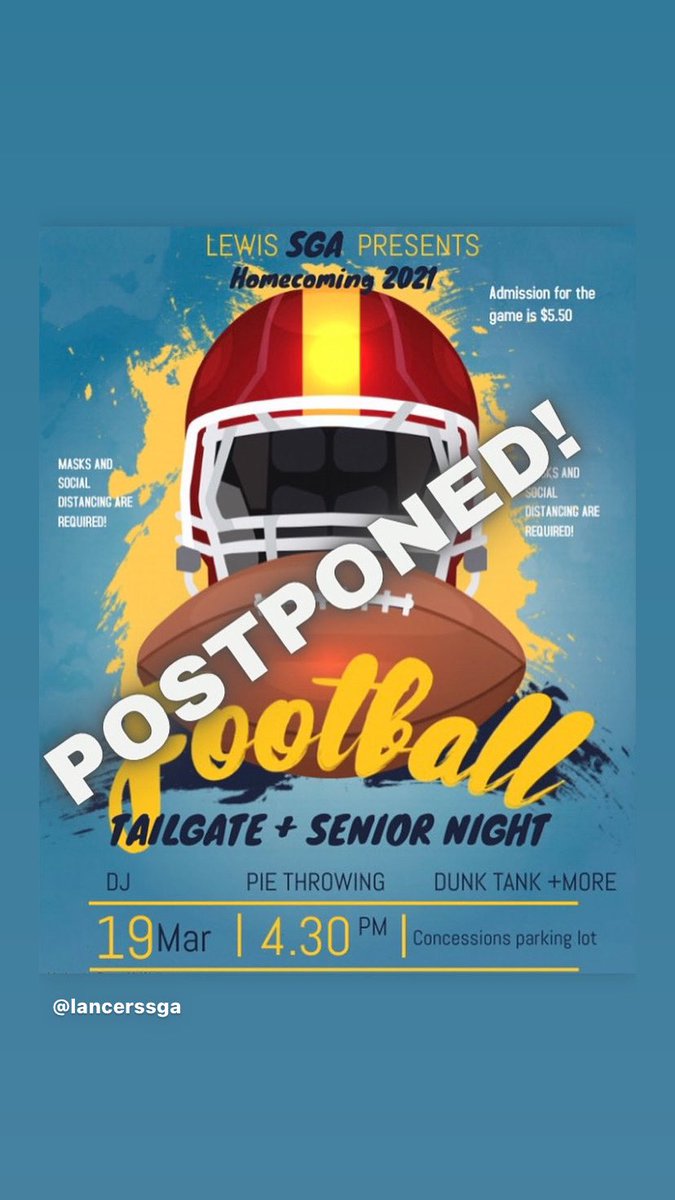 Hey Lancers unfortunately our tailgate event has been postponed to April 16th! Stay tuned for more info coming soon!!