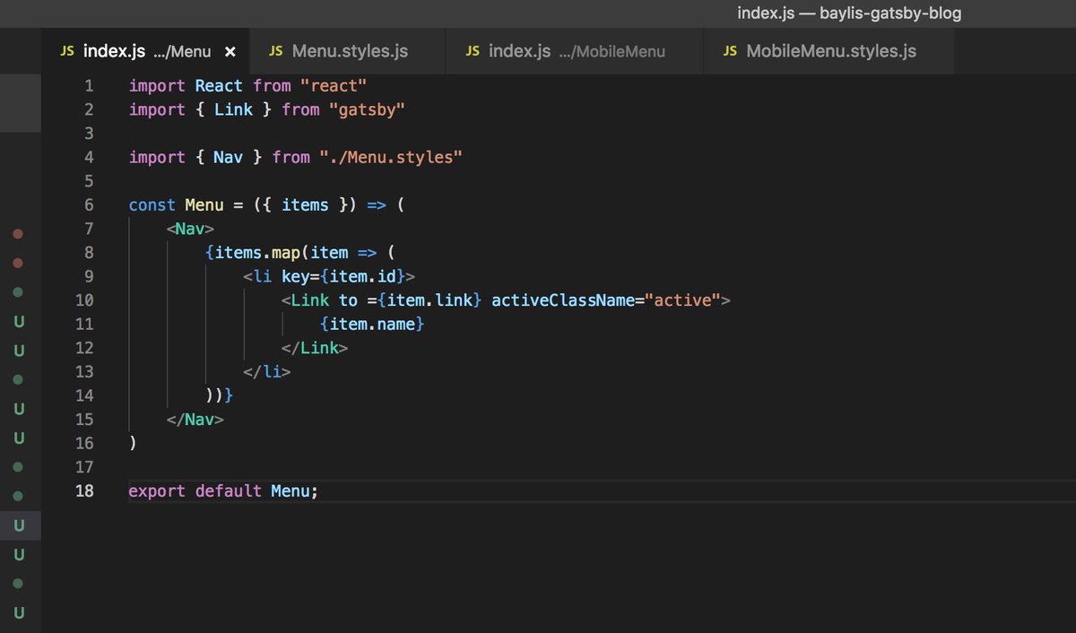 TheBaylisCode's tweet image. Day 30 of ... 20XX
Creating the menu for the projct
#codingphase #365codingphasechallenge #thecodingway #100daysofcode #javascript #React #50Projects50Days
#25daysofcode