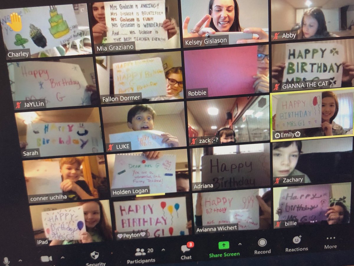 MrsG_Grade3's tweet photo. This incredible class made my birthday extra special! My heart is so full! 💕 #blessedteacher #StPatricksDay #birthdayfun https://t.co/W89lBtDJsN