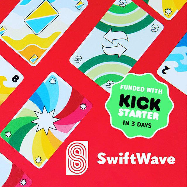 swiftwave_io's tweet photo. It's beyond my wildest dreams that SwiftWave was funded in just 3 short days. To the friends, fans, and friends of friends, thank you!! - Game Designer, Maytee

Our Early Bird Wave is still available! Don't miss the #wave !

https://t.co/492HM30HZ2

#kickstarter #boardgames #card https://t.co/uEG1GFxD3g