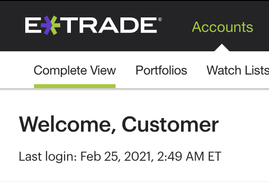 metasinedesign's tweet image. Etrade really rolling out the welcome wagon for me. #personalizedUX