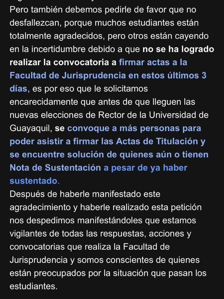 FrenteAE_ec's tweet photo. 📢 ¡EXIGIMOS LOS TÍTULOS PARA LOS GRADUADOS!

Nos SOLIDARIZAMOS con nuestros compañeros y compañeras de la @UdeGuayaquil quienes siguen sufriendo las consecuencias de una intervención corrupta e inoperante. https://t.co/vA12rtwcD6