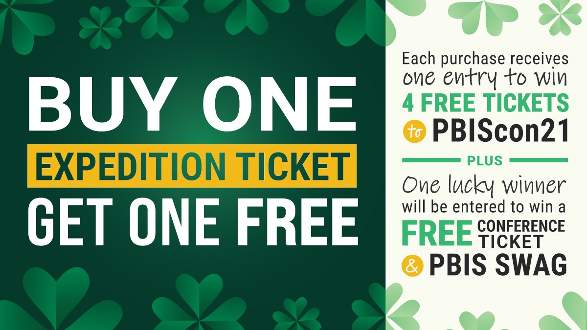 Is it your LUCKY day? 🍀 PBIS training workshop on a BOGO offer. Register today!  pbisrewards.com/training/exped…

#txed #ohedchat #naespchat #inedchat  #fledchat