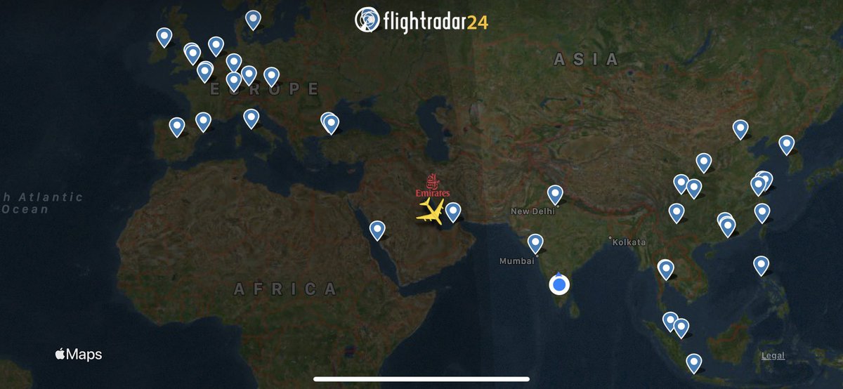 A single a380 in the sky at the moment!