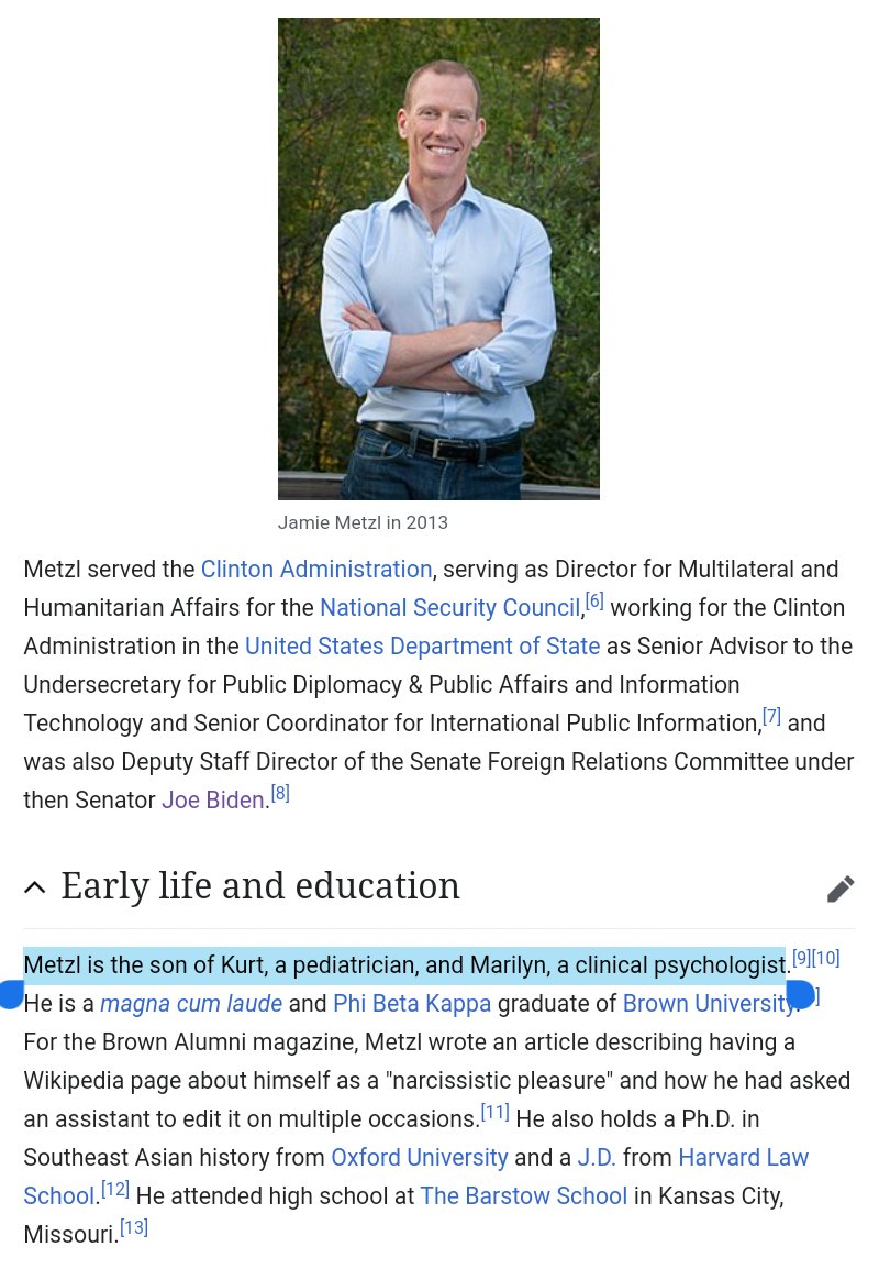 Jamie Metzl does tells us in the interview that he works for the World Health Organization (WHO) but there is alot that he doesn't tell us. First off he is Jewish and this should be a major red flag. His wikipedia page doesn't say that he is a Jew but its citations do.