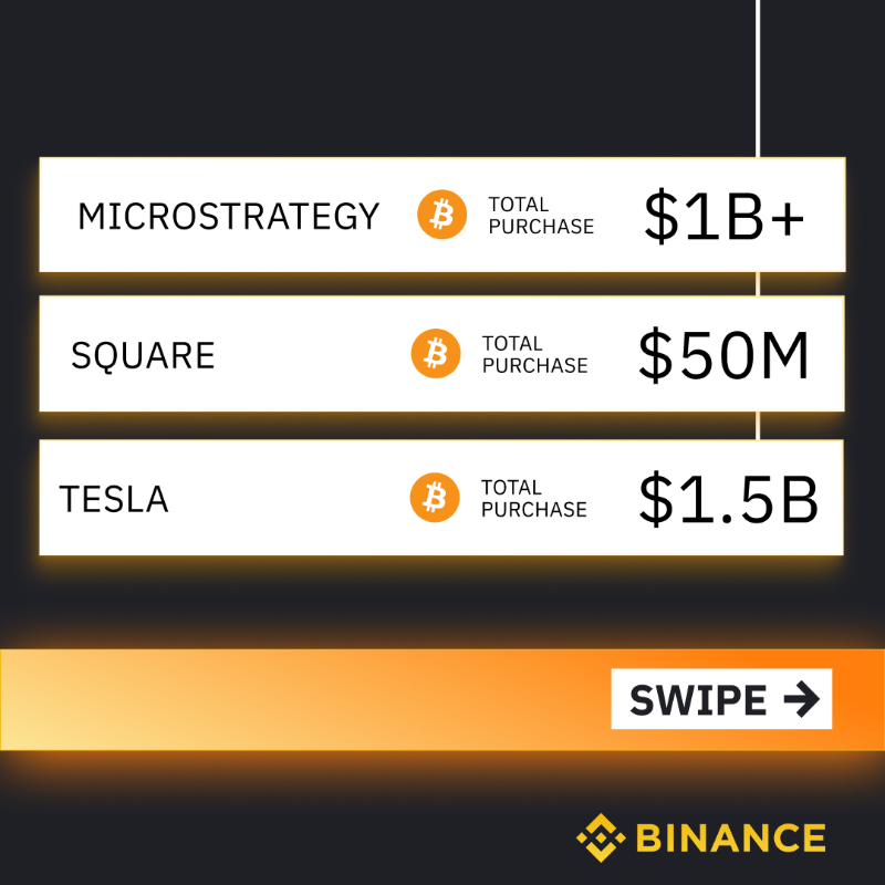 binance's tweet photo. More institutions are investing in Bitcoin. 

Is your portfolio diversified? Buying Bitcoin is fast, easy, and secure on Binance, the world's largest crypto exchange. 

Get the App 📲