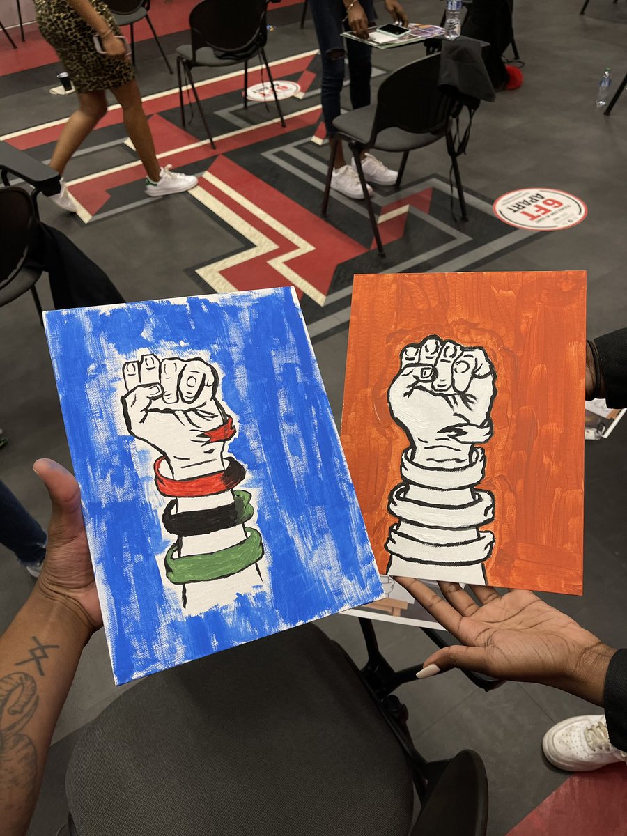 Big thank you to <a href="/ttu_bsaa/">TTU Black Student Athlete Alliance</a> for inviting us out to their paint and sip this evening! We had a great time and we’re looking forward to more events in the future! 🥳🎨