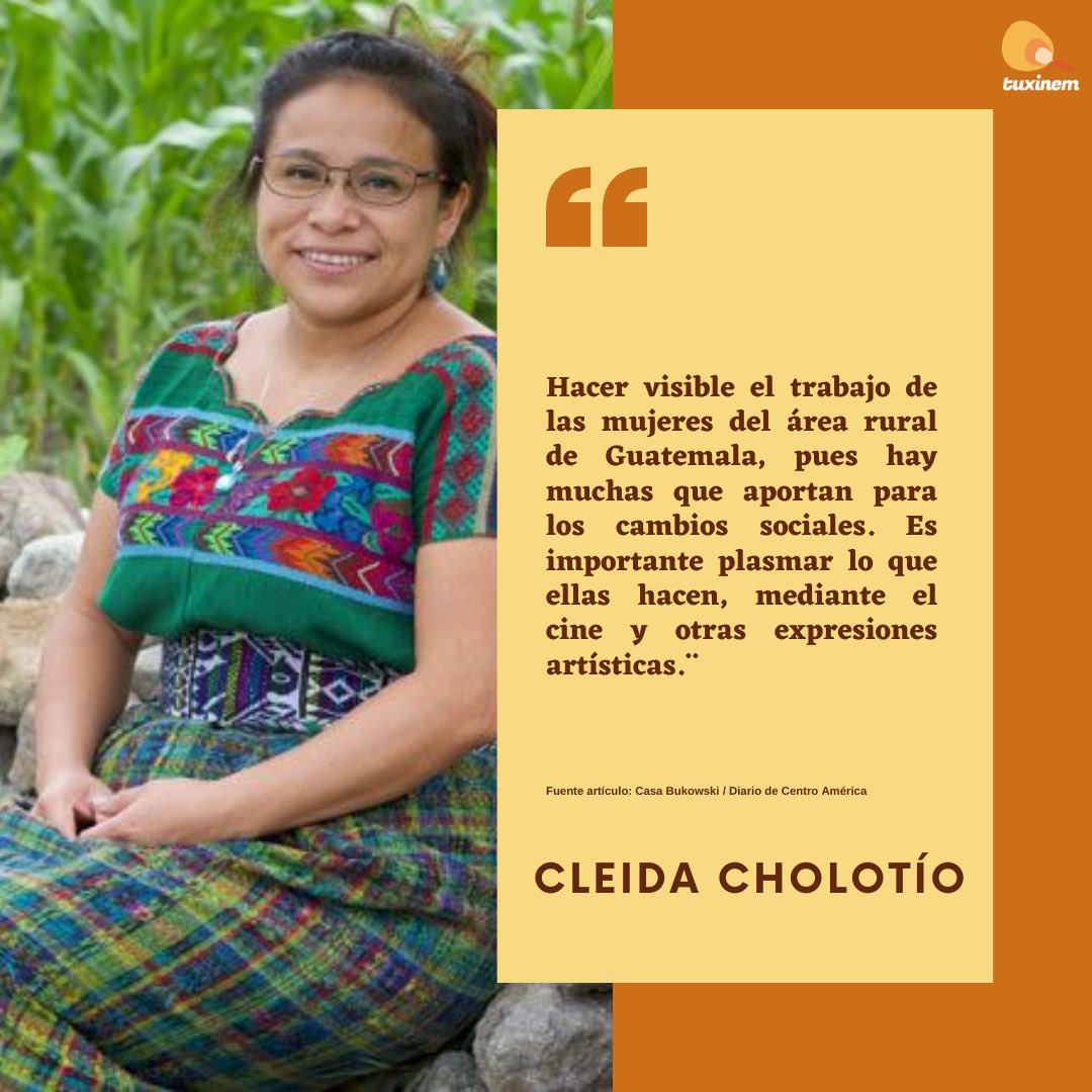 tuxinem's tweet photo. Conoce a Cleida Cholotío🤩 y su trayectoria... #arte #cinemaya #guatemala #mujeresmayas #mujeresenelcine https://t.co/d32JJjrDaN