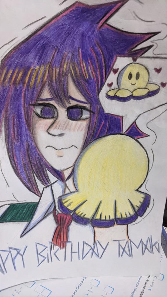 grimmkitty_'s tweet photo. After a thousand years, I was finally able to finish this drawing, or rather, finish painting it. Happy birthday Tamaki Amajiki ~!🐙💕🦋🌸👀
.
.
.
Tags; #Tamaki #tamakiamajiki #FANART #BNHA #MyHeroAcademia #BokuNoHeroAcademia #amajikifanart #anime #suneater #pulporeversible https://t.co/F0jFA8iR1L