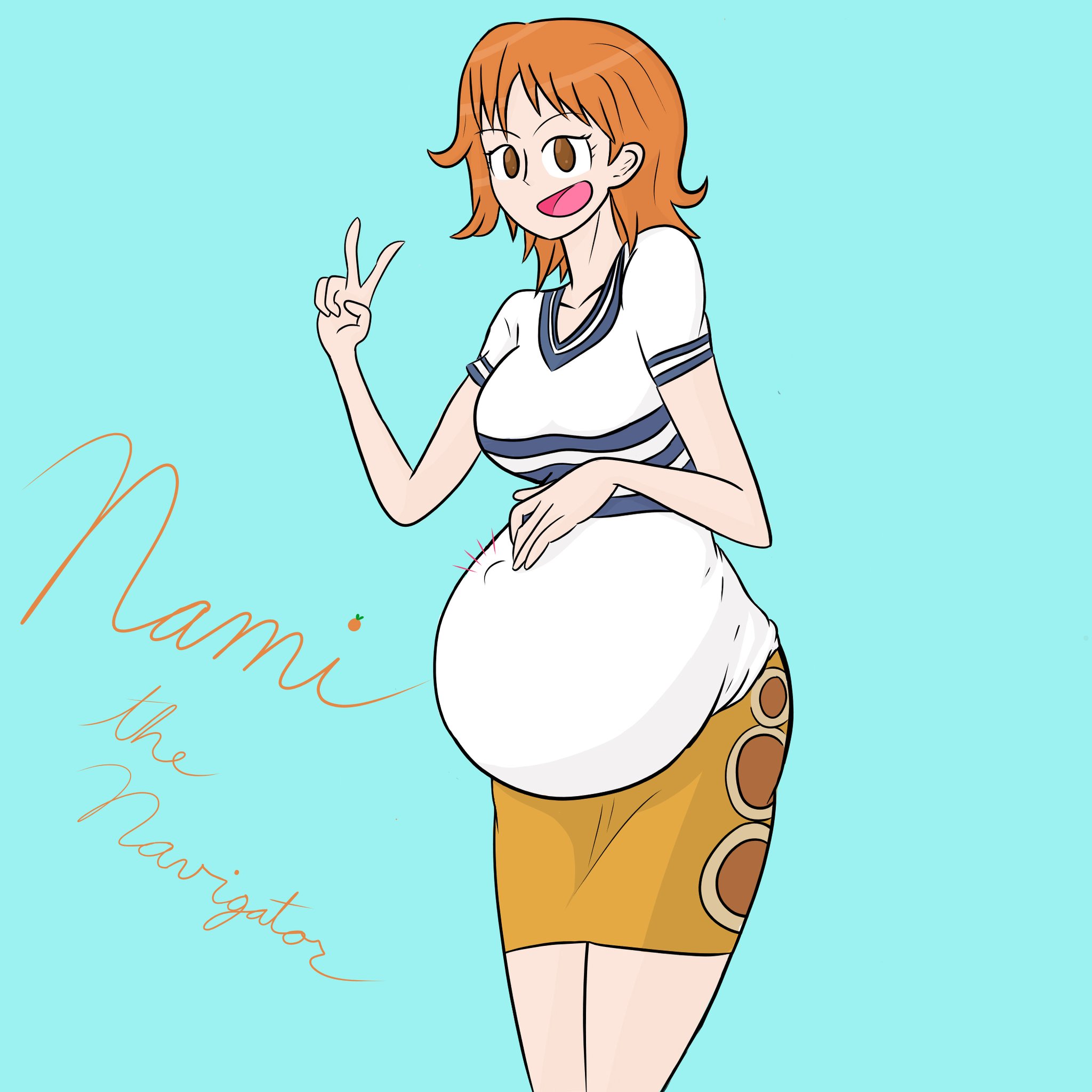 One Piece Nami Pregnant By Kakawe123 On DeviantArt
