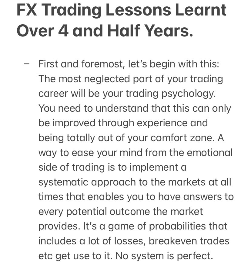 YoungTradeKing's tweet photo. FX Trading Lessons Learnt Over 4 and Half Years. A thread 🧵 https://t.co/KfZ4A6972c