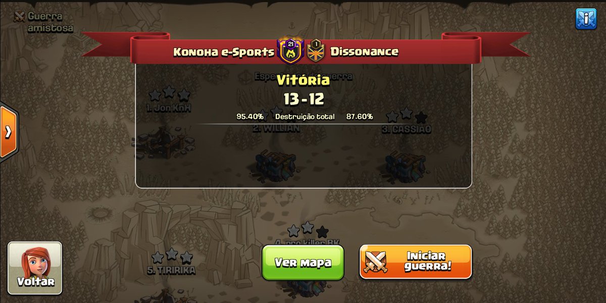 Primeira rodada da <a href="/universal_war/">UWL</a> GG Dinossance
 #GoKnh